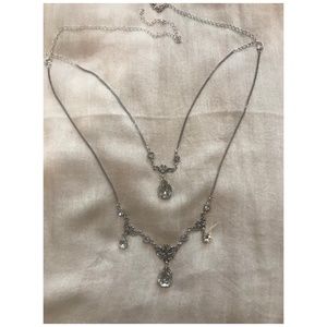 Dana Mantzur  Silver and Crystal Layla Belly Chain